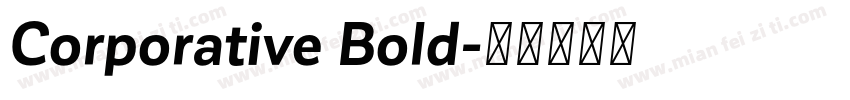 Corporative Bold字体转换